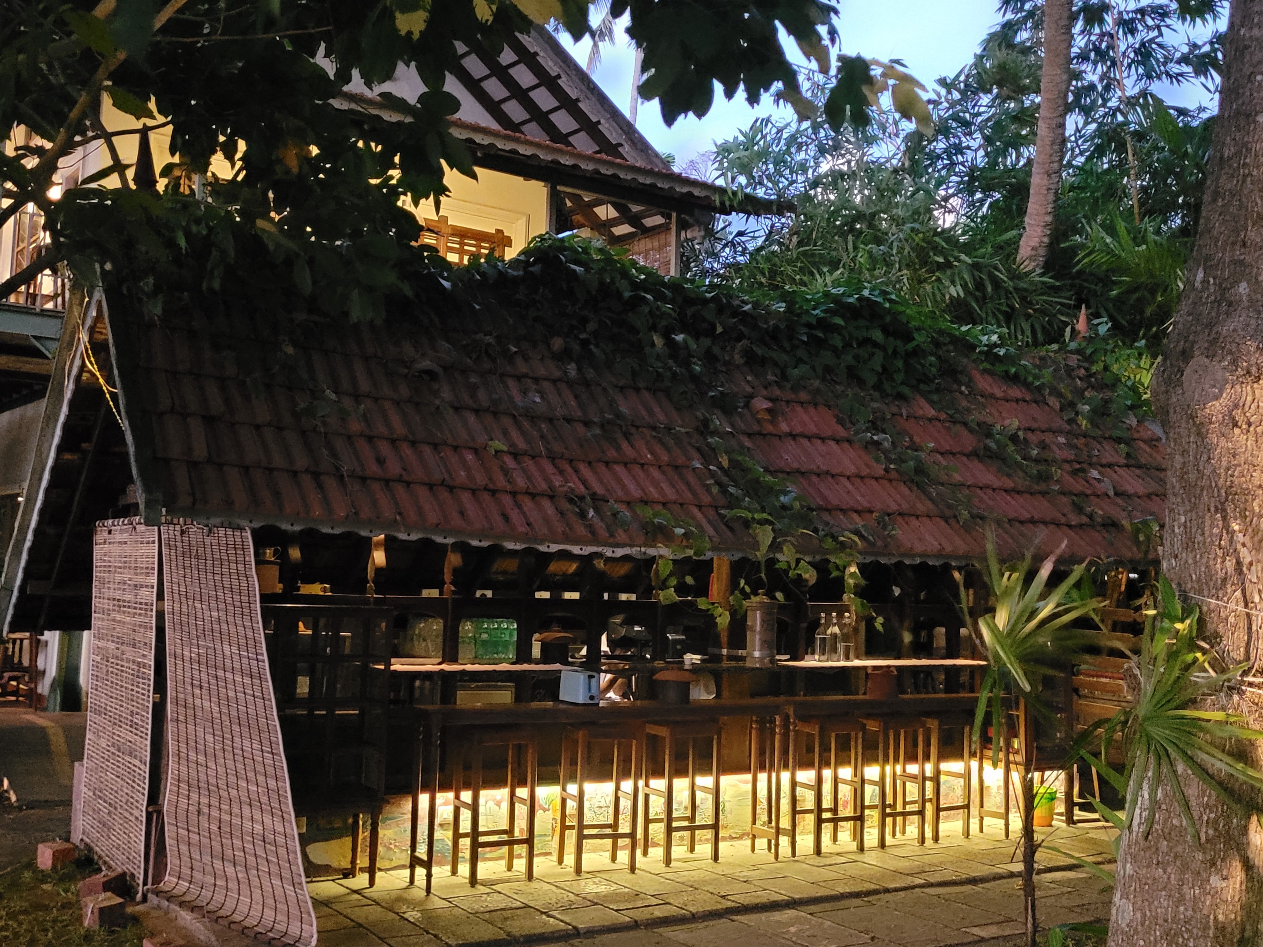 Former cowshed transformed into restaurant staging area